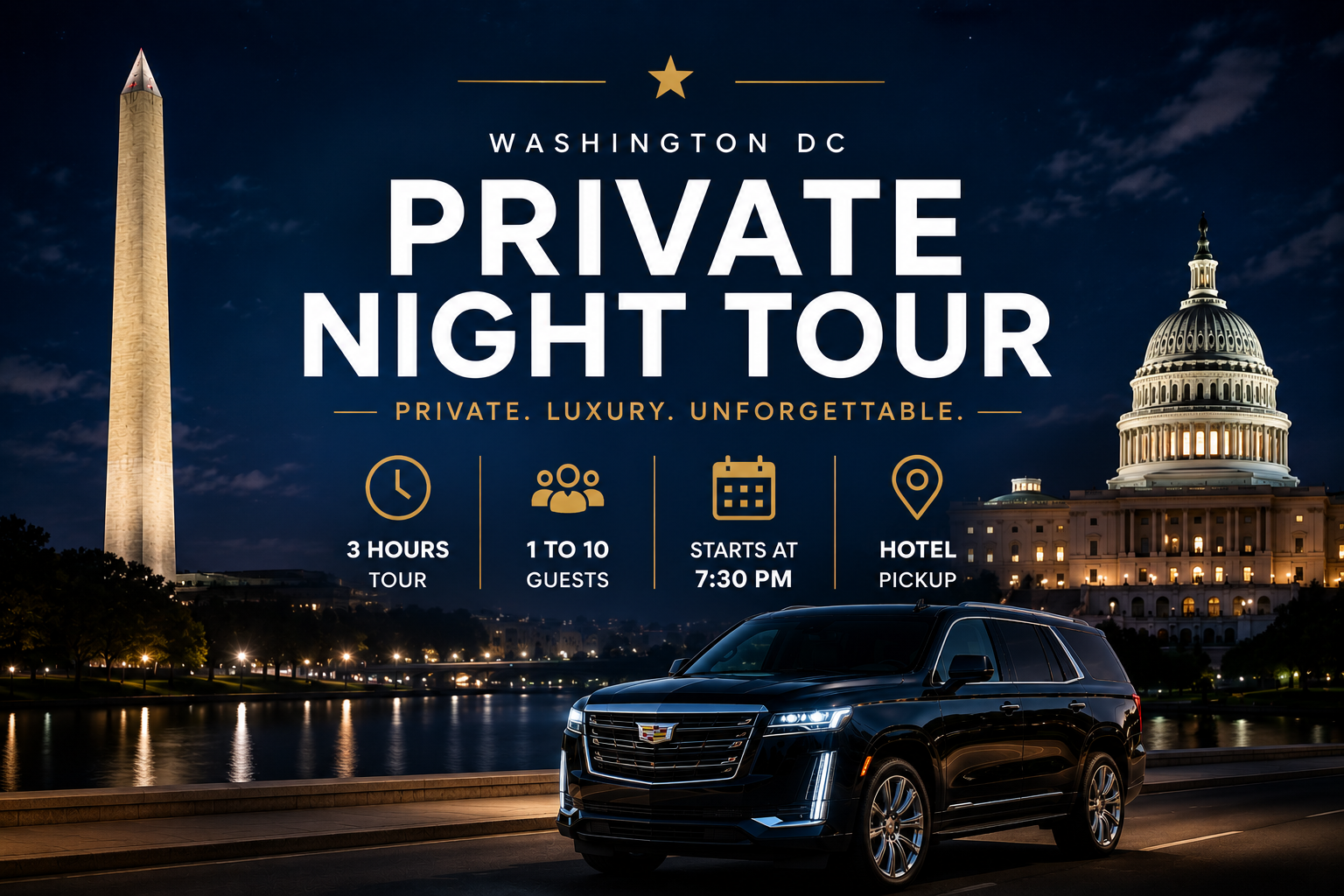 Private Washington DC Night Tour