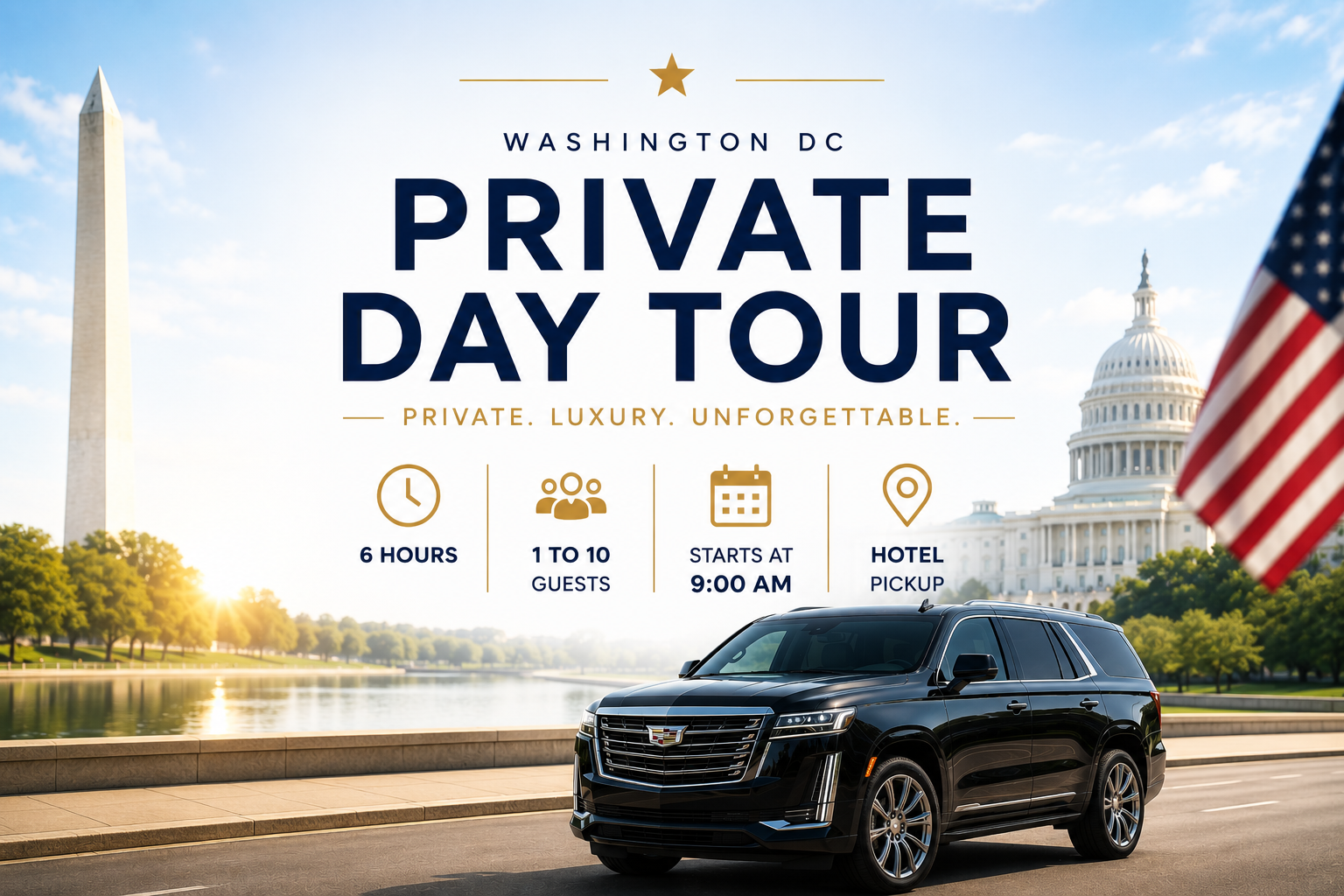 Washington DC Full Day Private Tour with Georgetown Lunch